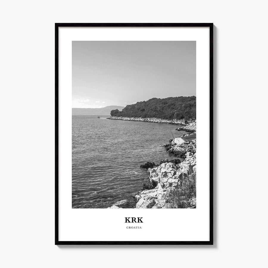 Krk Classic Poster, framed poster mockup