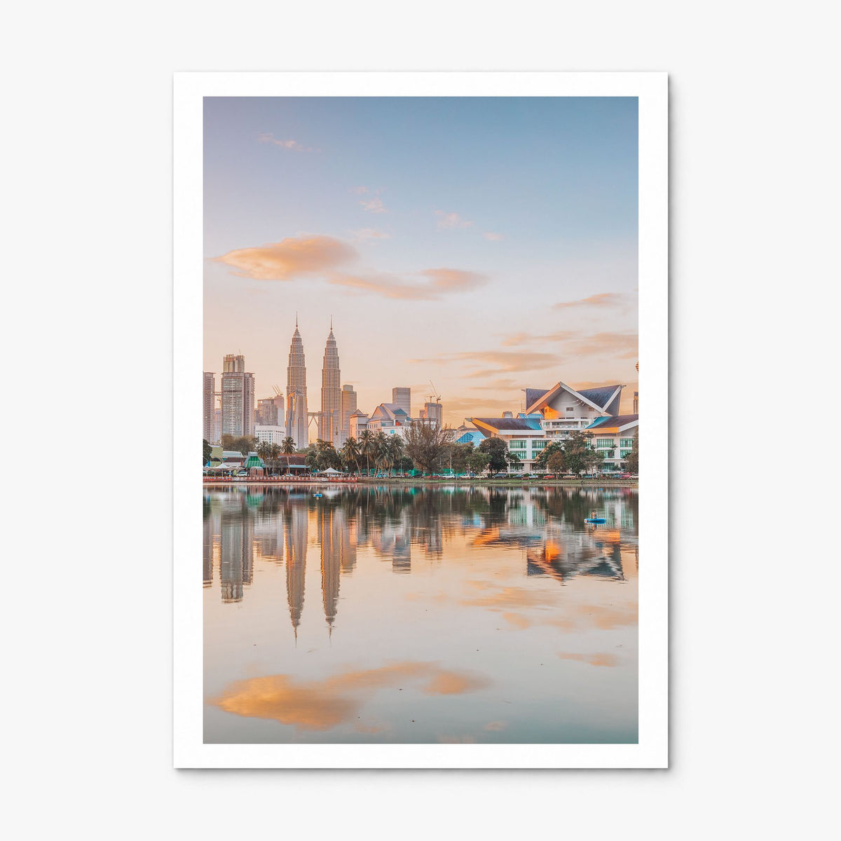 Kuala Lumpur Photo Poster, print only (unframed), white border