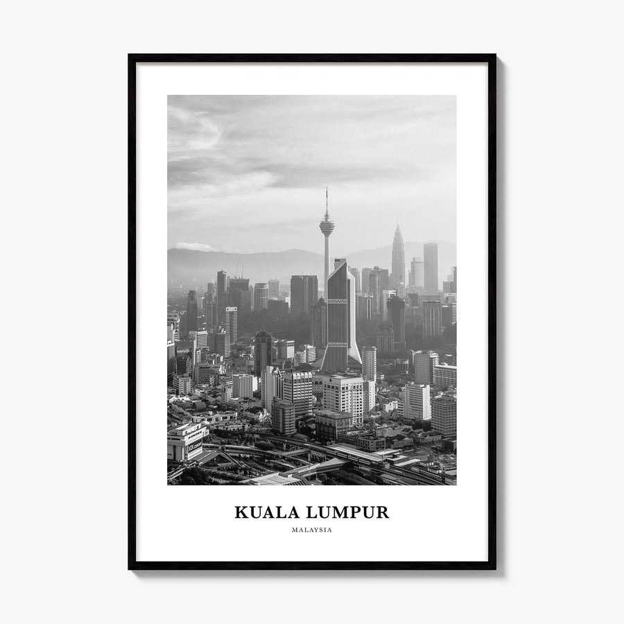 Kuala Lumpur Classic No 1 Poster, framed poster mockup