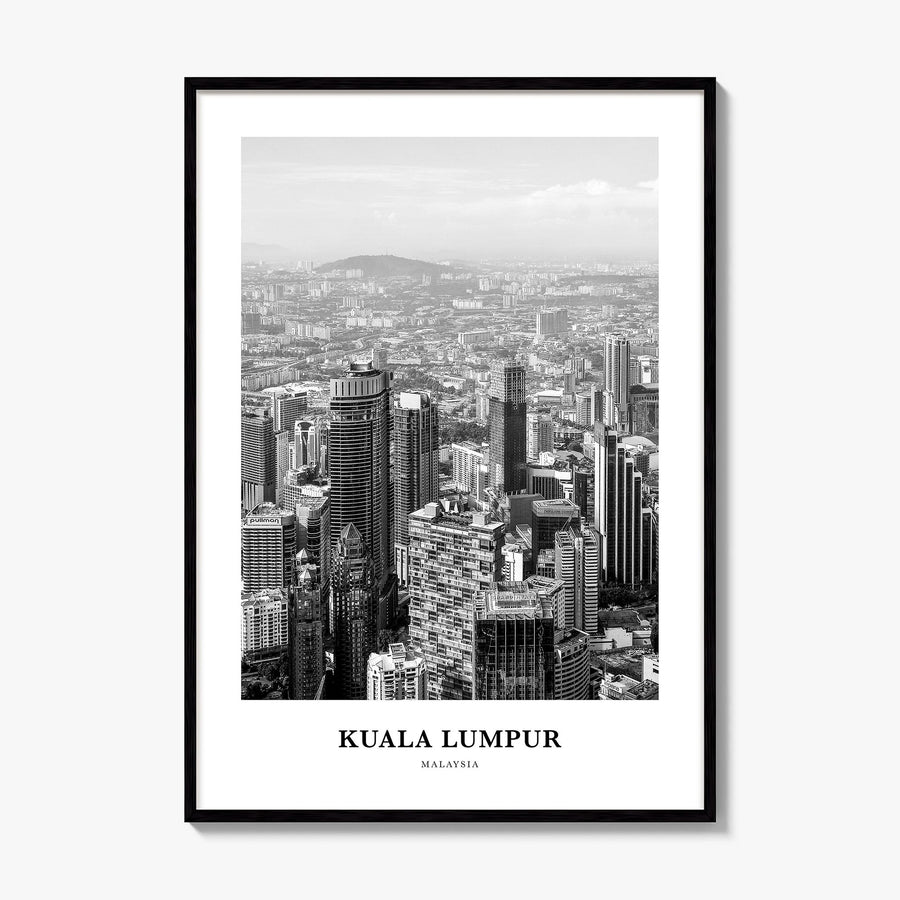 Kuala Lumpur Classic No 3 Poster, framed poster mockup