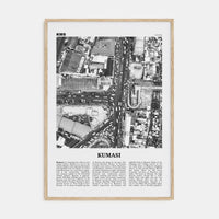 Kumasi Poster Natural Wood / 8x12 in Nbourhood Travel B&W Poster