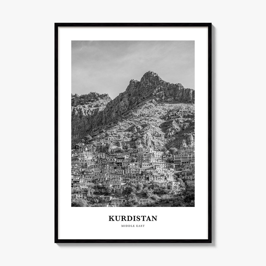 Kurdistan Classic Poster, framed poster mockup