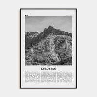 Kurdistan Poster None / 8x12 in Nbourhood Travel B&W Poster