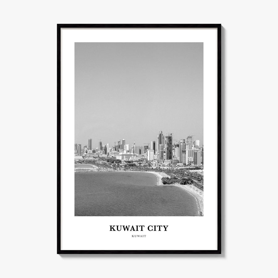 Kuwait City Classic Poster, framed poster mockup