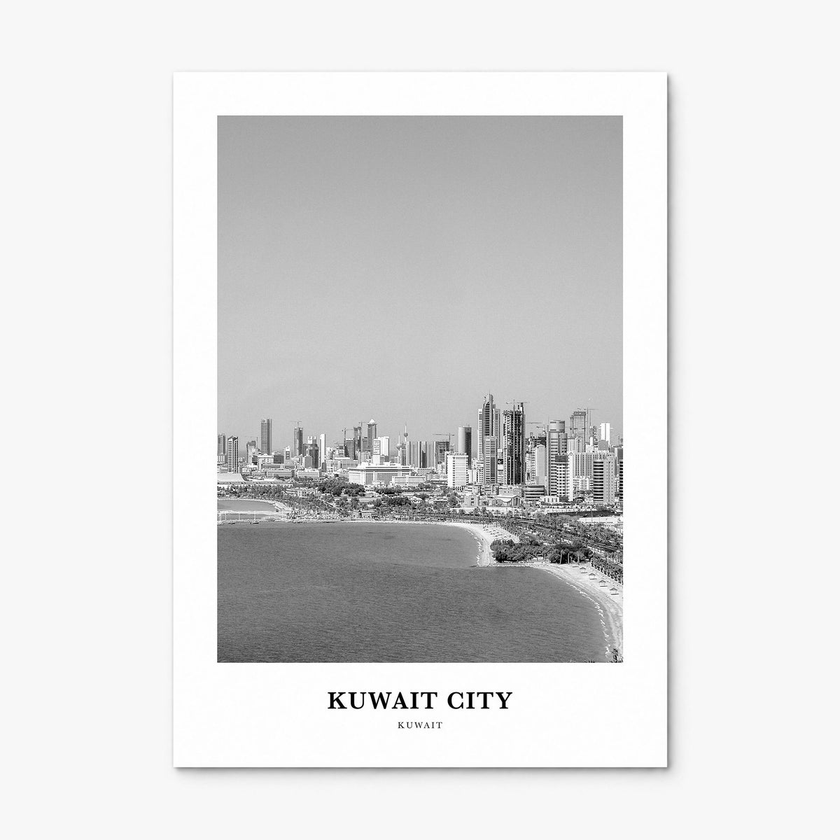 Kuwait City Classic Poster, print only (unframed)
