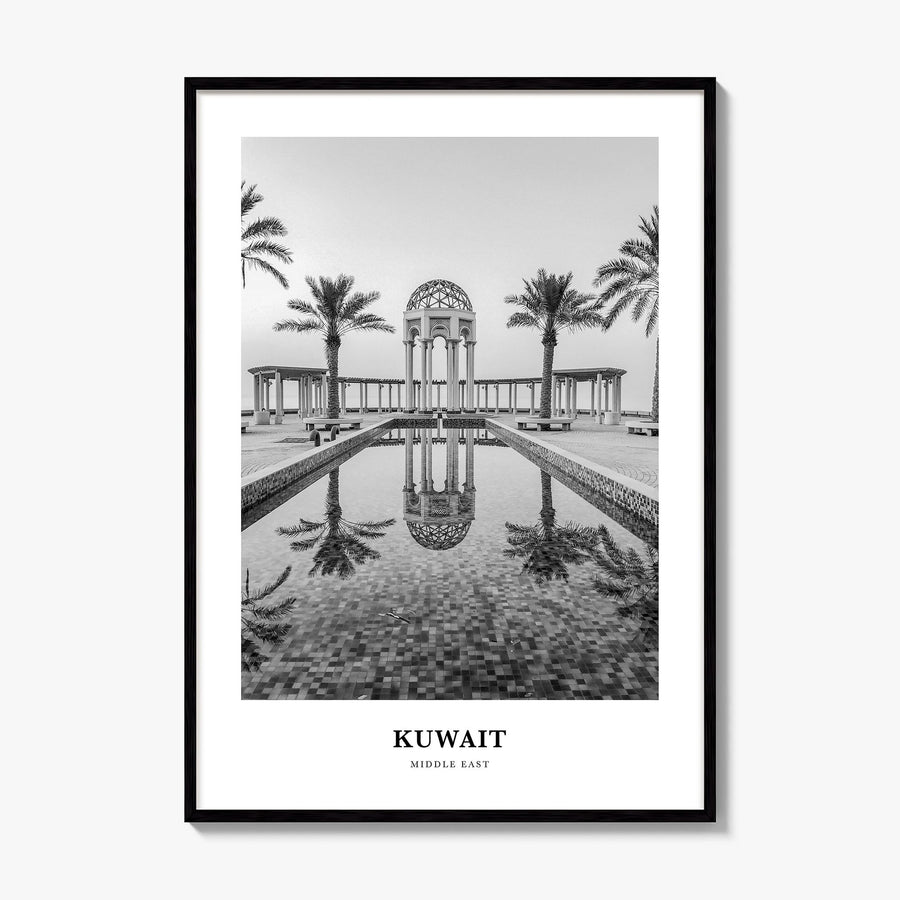 Kuwait Classic Poster, framed poster mockup