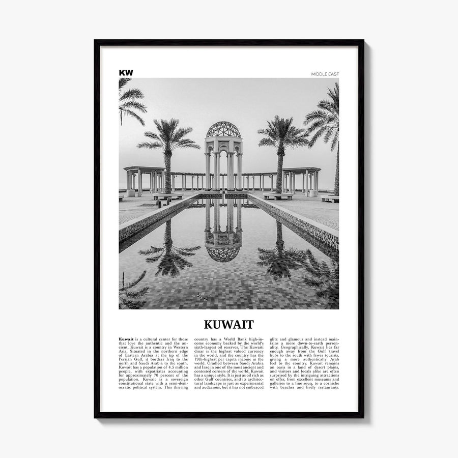 Kuwait Newspaper Poster, framed poster mockup