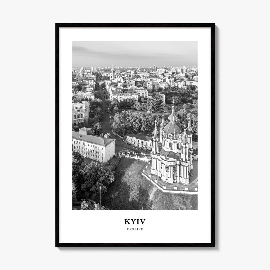 Kyiv Classic No 3 Poster, framed poster mockup