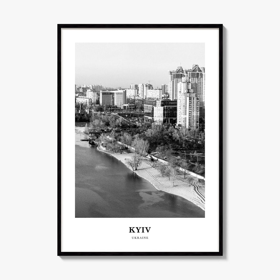 Kyiv Classic No 4 Poster, framed poster mockup