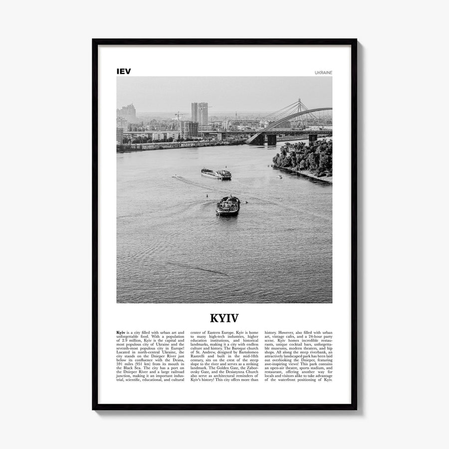 Kyiv Newspaper No 2 Poster, framed poster mockup