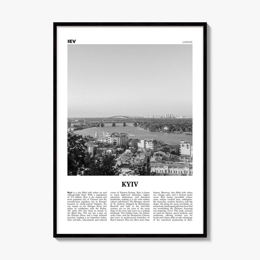 Kyiv Newspaper No 3 Poster, framed poster mockup