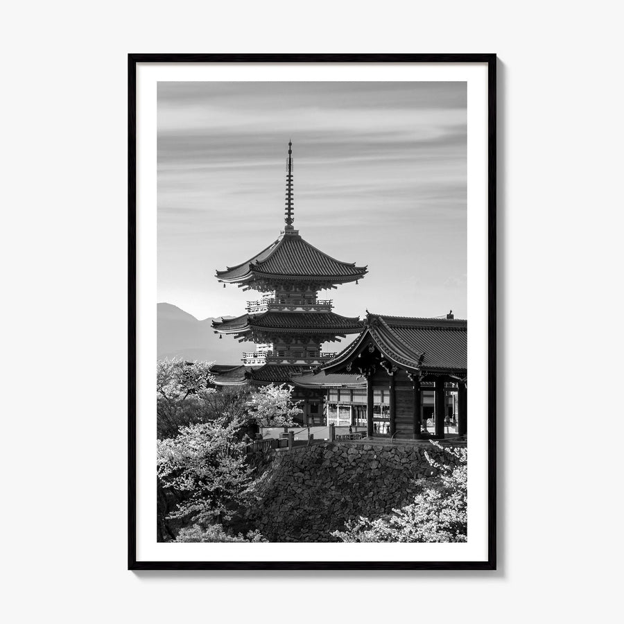Kyoto Photo Poster, framed poster mockup, white border