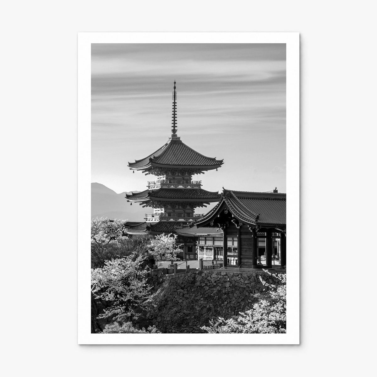 Kyoto Photo Poster, print only (unframed), white border