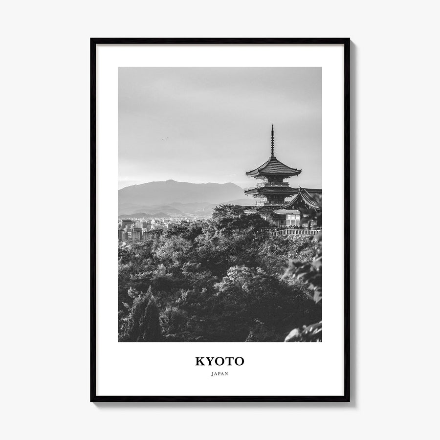 Kyoto Classic No 1 Poster, framed poster mockup