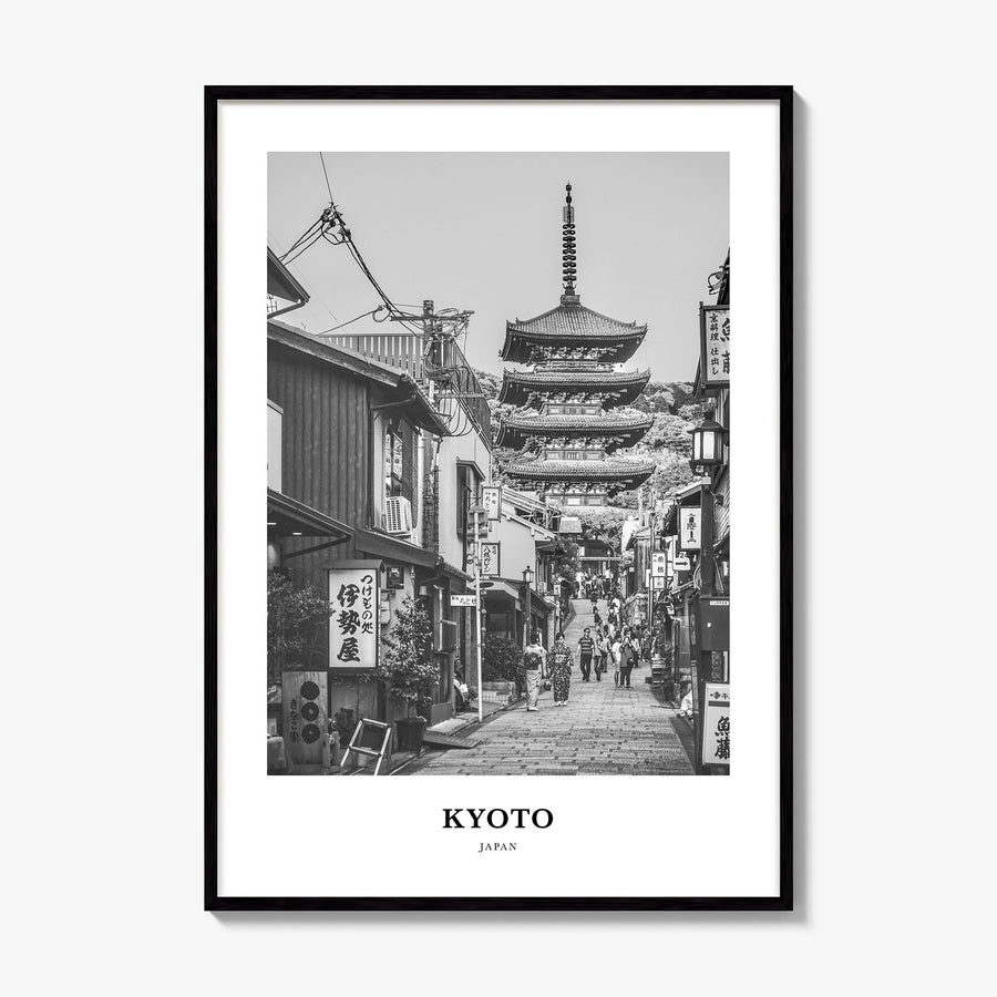 Kyoto Classic No 2 Poster, framed poster mockup