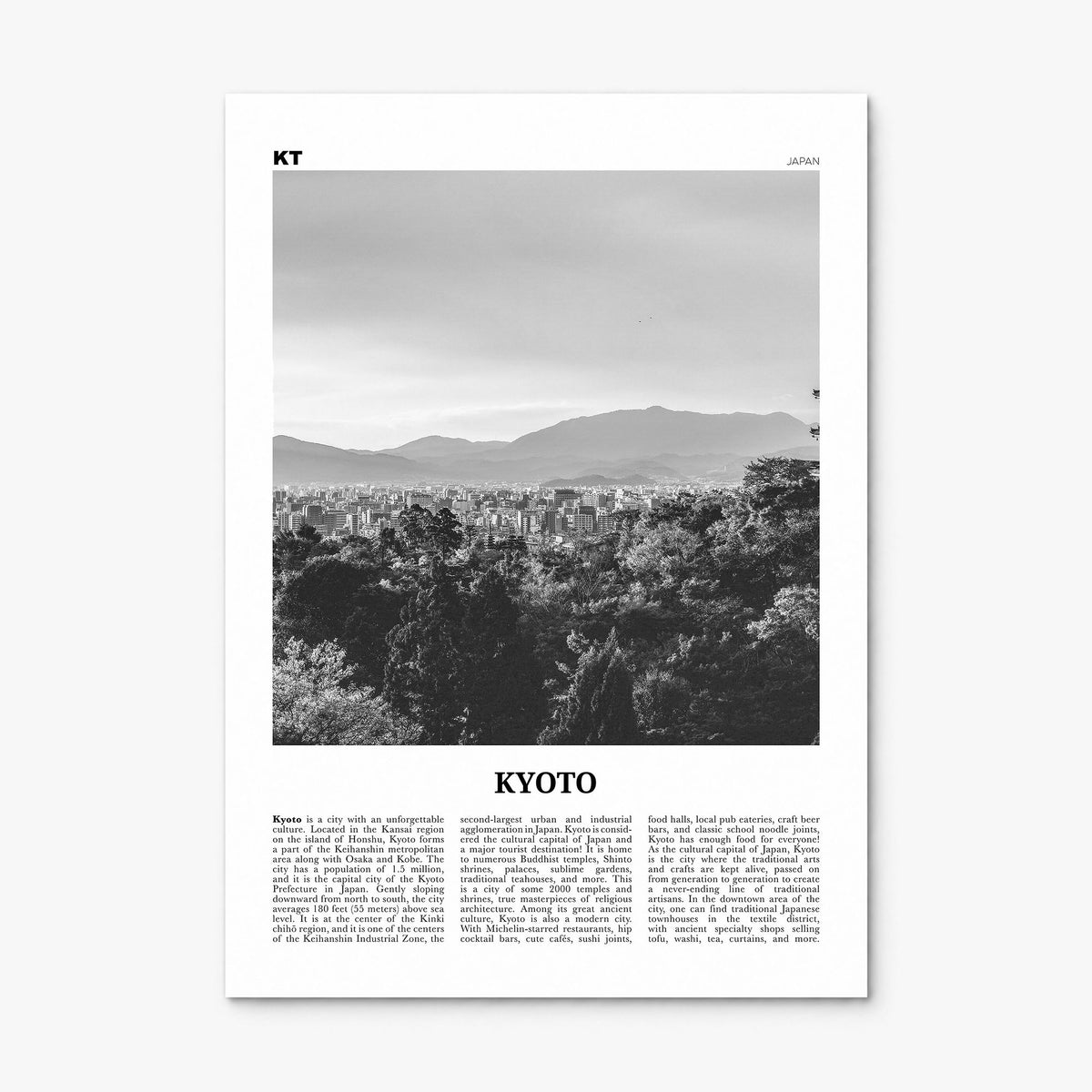 Kyoto Newspaper No 2 Poster, print only (unframed)
