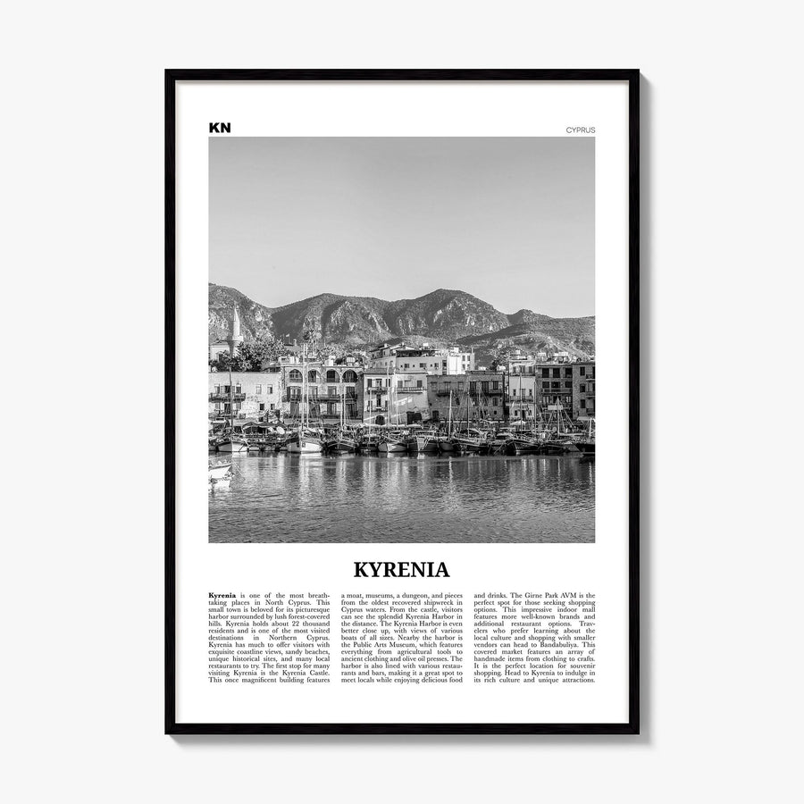 Kyrenia Newspaper Poster, framed poster mockup
