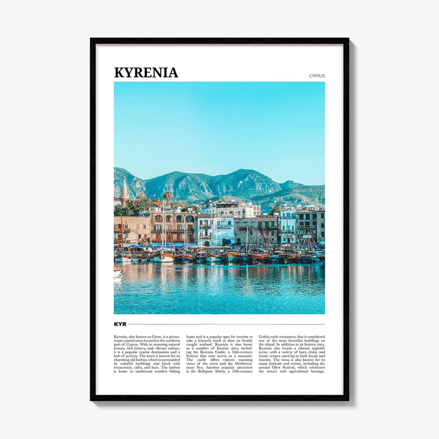 Kyrenia Travel No 2 Poster, framed poster mockup