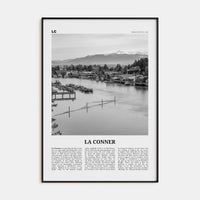 La Conner Poster None / 8x12 in Nbourhood Travel B&W Poster