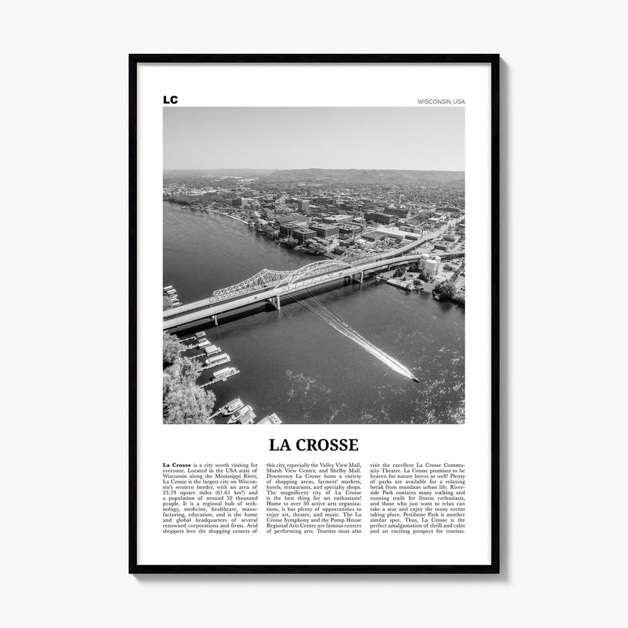 La Crosse Newspaper Poster, framed poster mockup