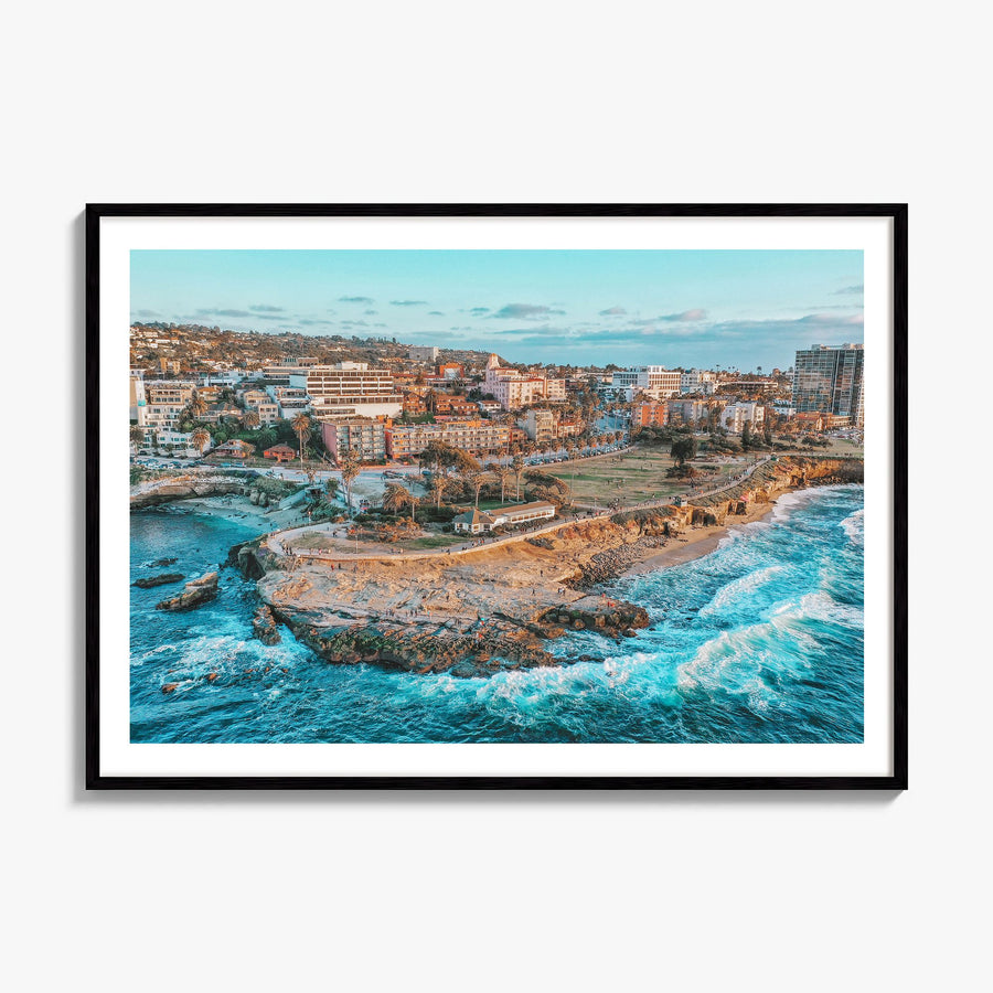 La Jolla Photo Poster, framed poster mockup, white border