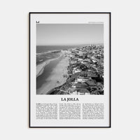 La Jolla No 2 Poster None / 8x12 in Nbourhood Travel B&W Poster