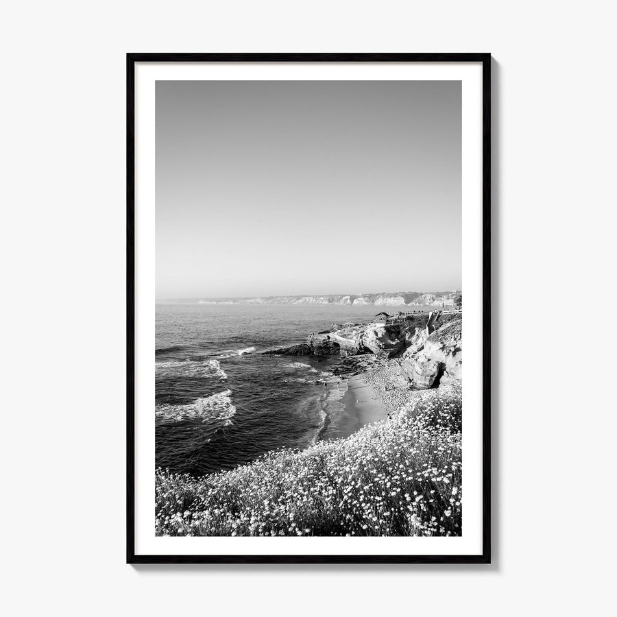 La Jolla Photo No 2 Poster, framed poster mockup, white border