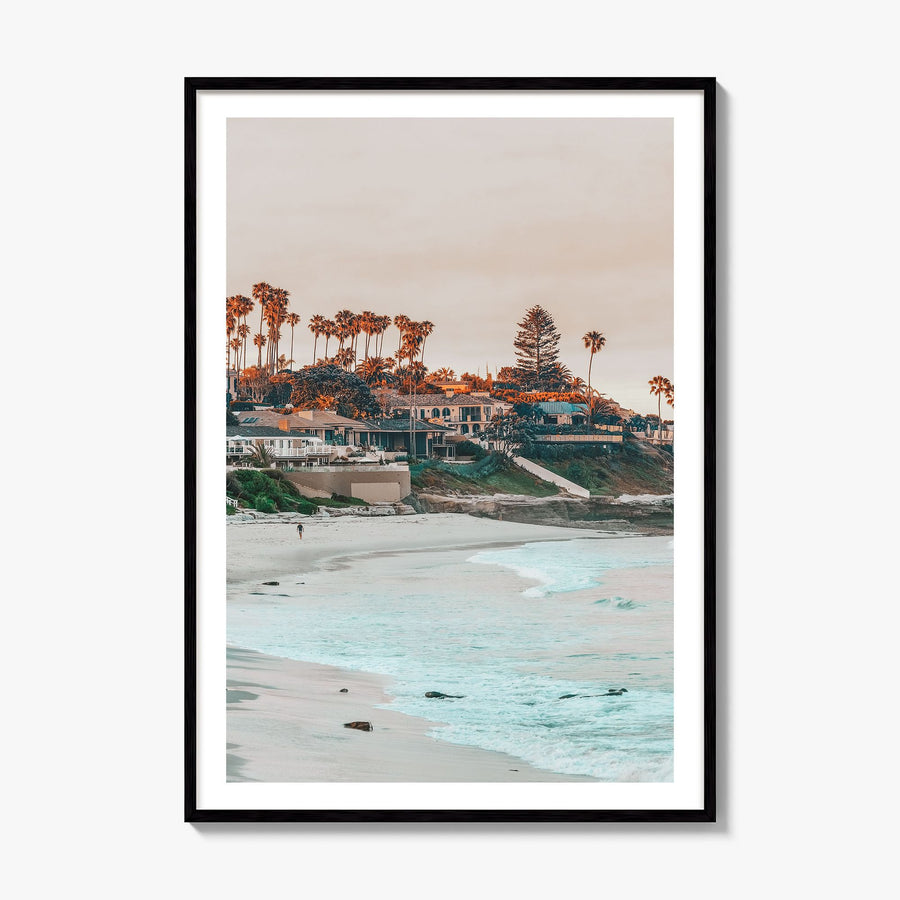 La Jolla Photo No 1 Poster, framed poster mockup, white border