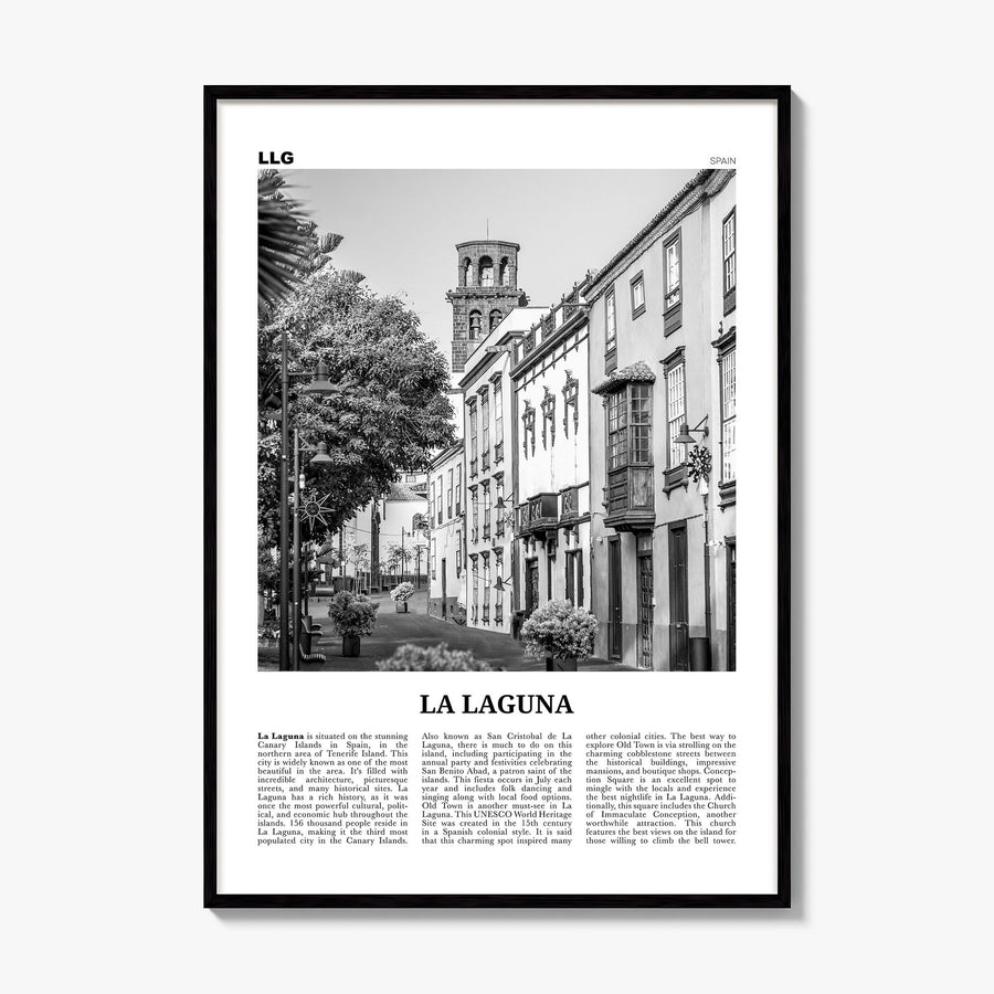 La Laguna Newspaper Poster, framed poster mockup