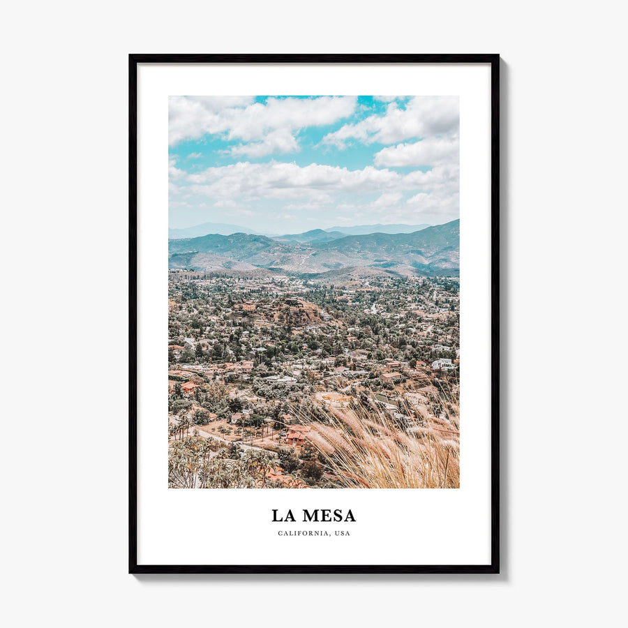 La Mesa Classic Poster, framed poster mockup
