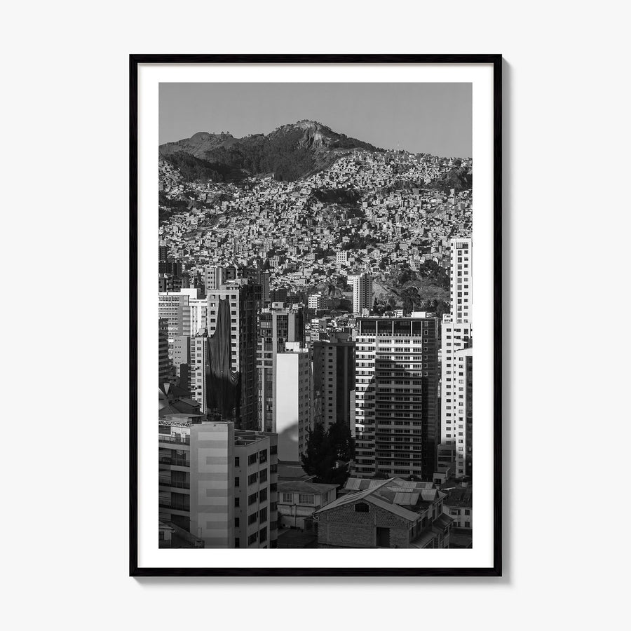 La Paz Photo Poster, framed poster mockup, white border