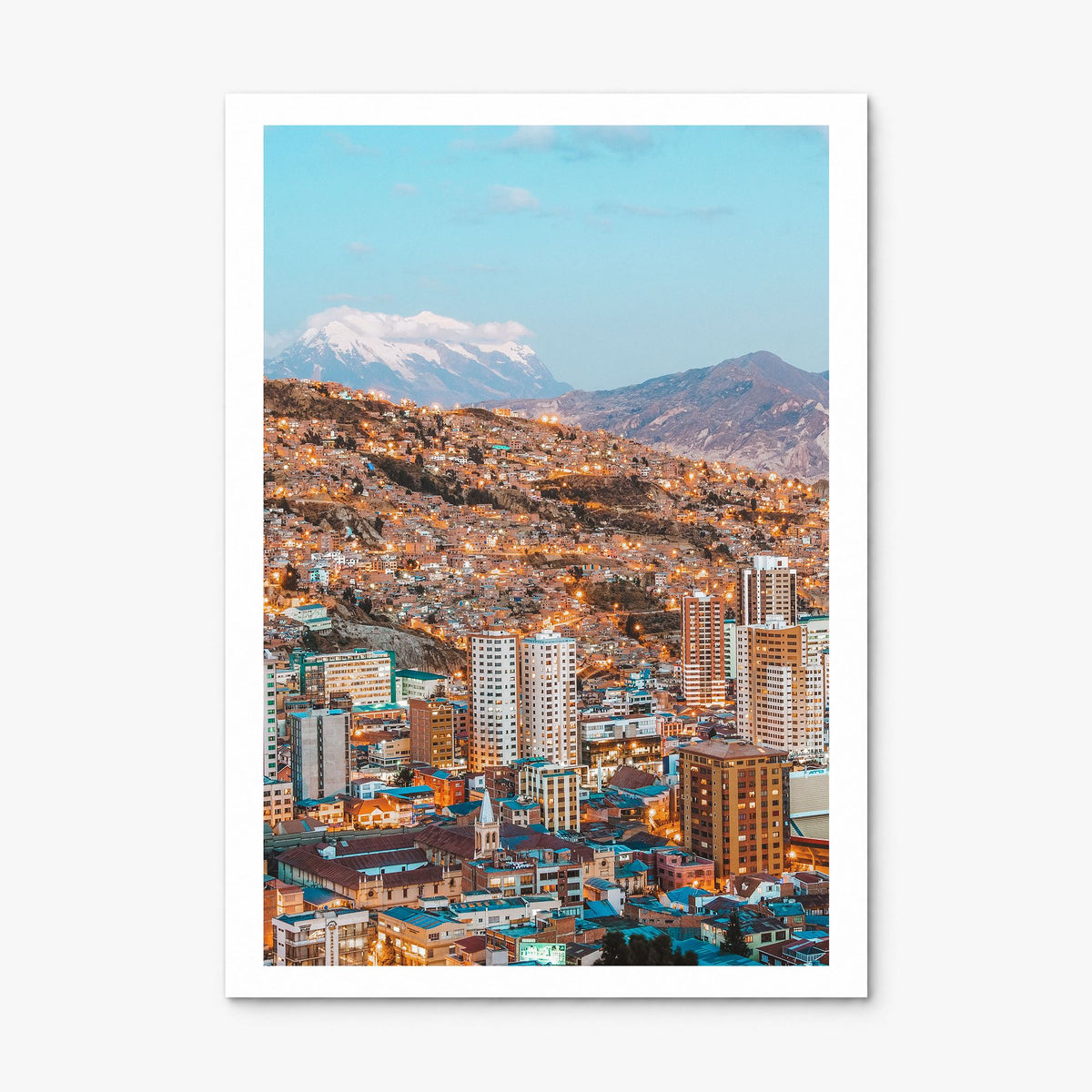 La Paz Photo Poster, print only (unframed), white border