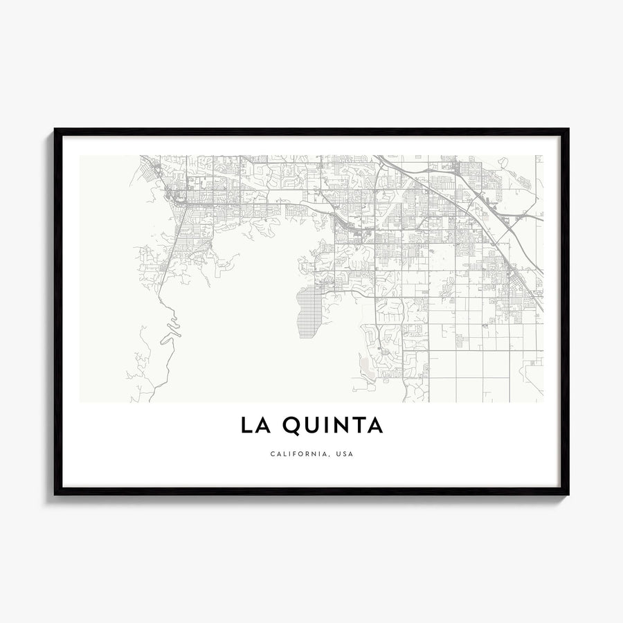 La Quinta Map Poster, framed poster mockup