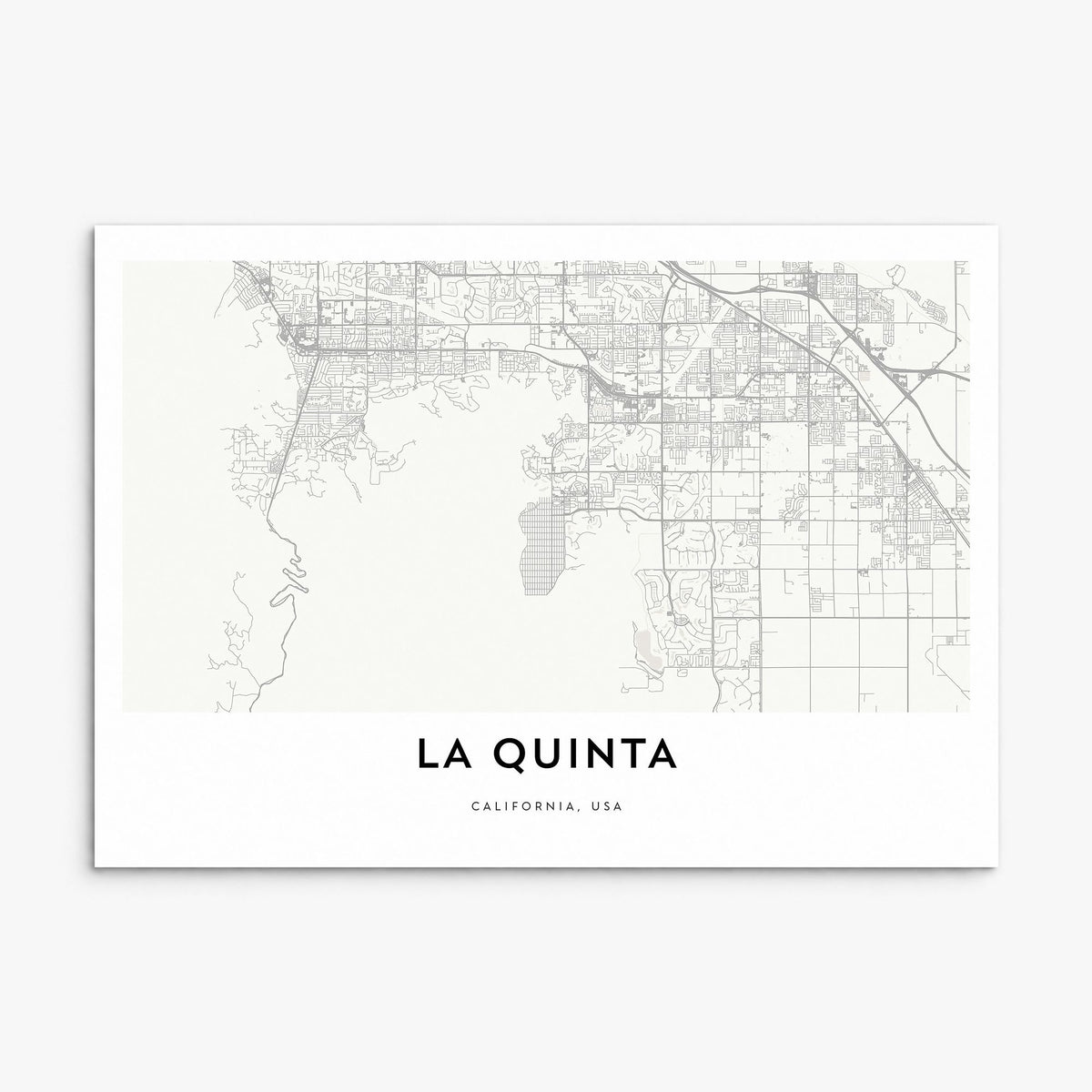 La Quinta Map Poster, print only (unframed)