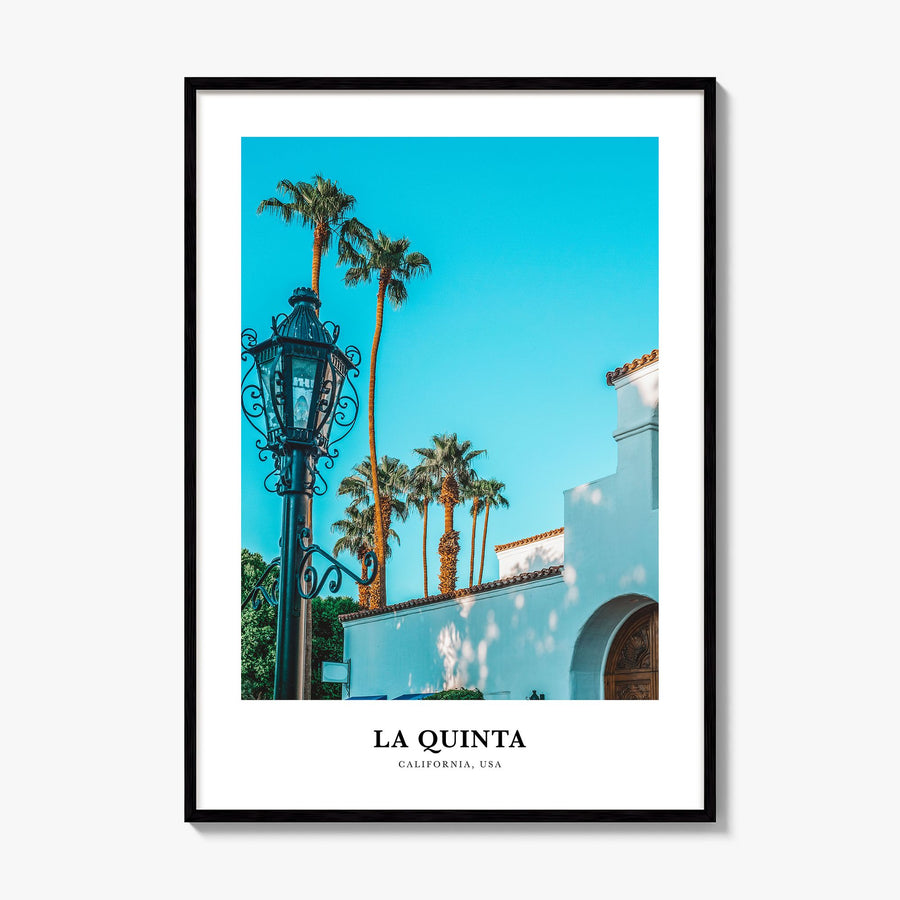 La Quinta Classic Poster, framed poster mockup