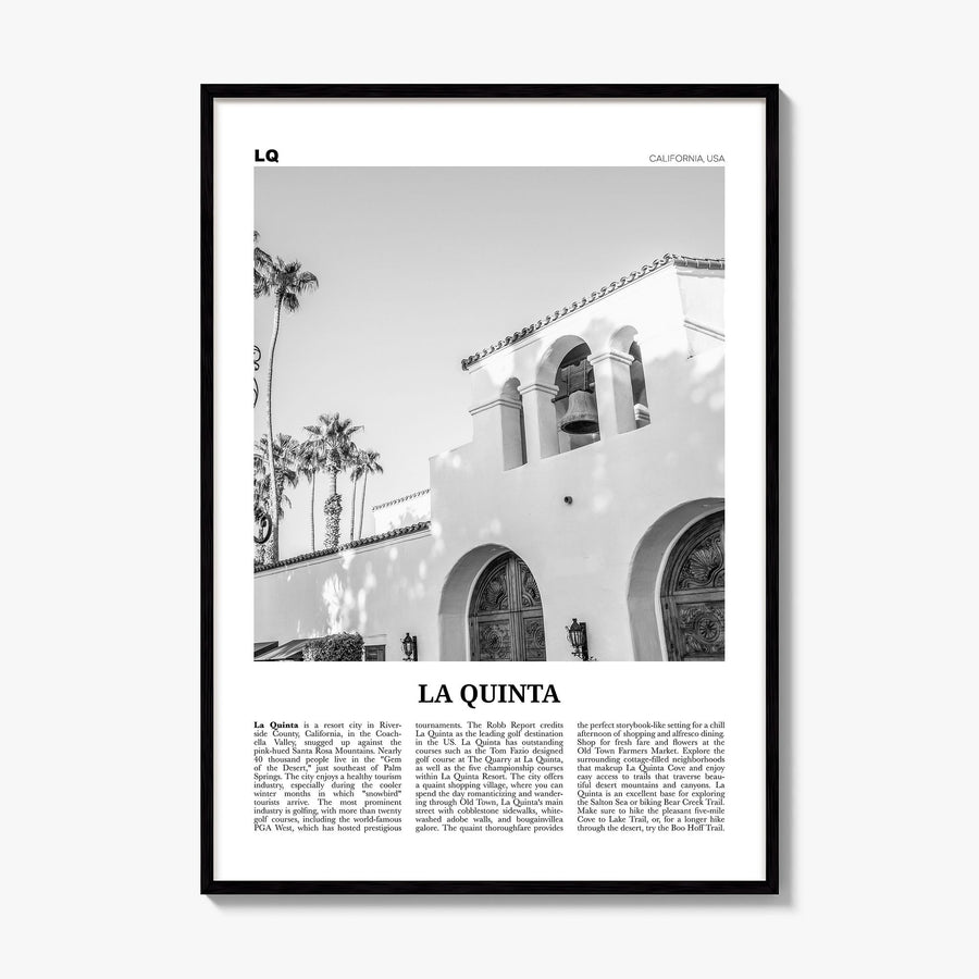 La Quinta Newspaper No 1 Poster, framed poster mockup