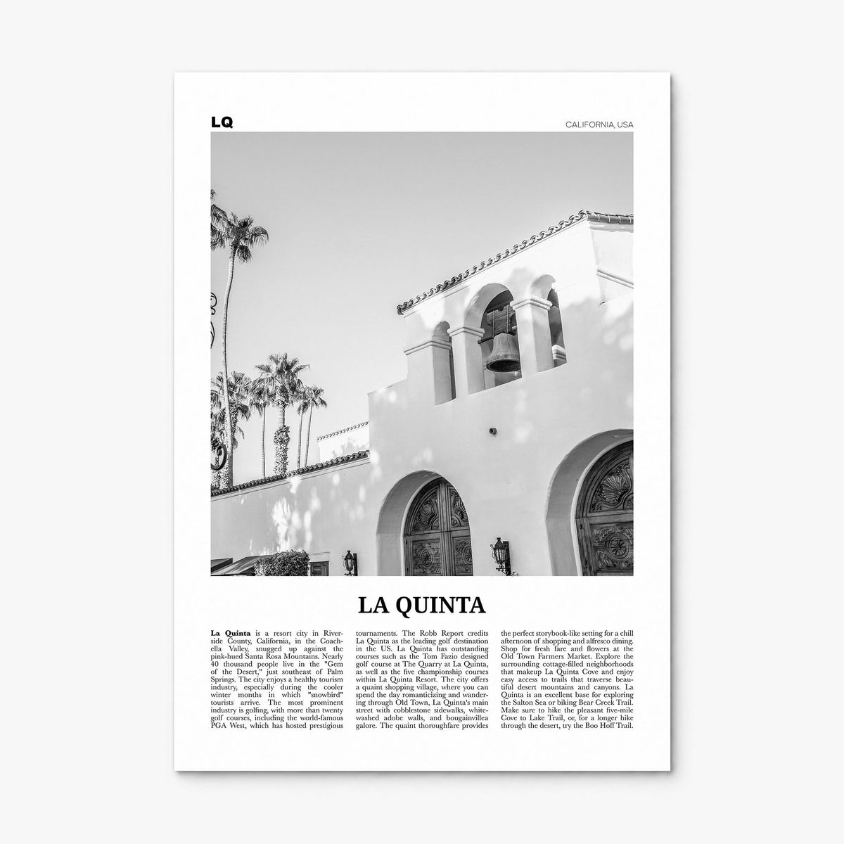 La Quinta Newspaper No 1 Poster, print only (unframed)