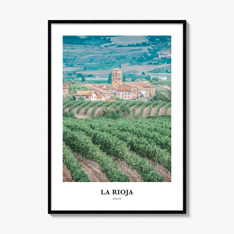 La Rioja Classic Poster, framed poster mockup