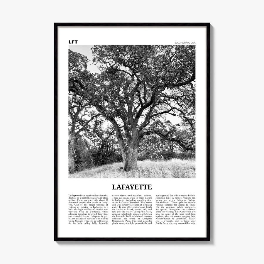 Lafayette, California Newspaper Poster, framed poster mockup