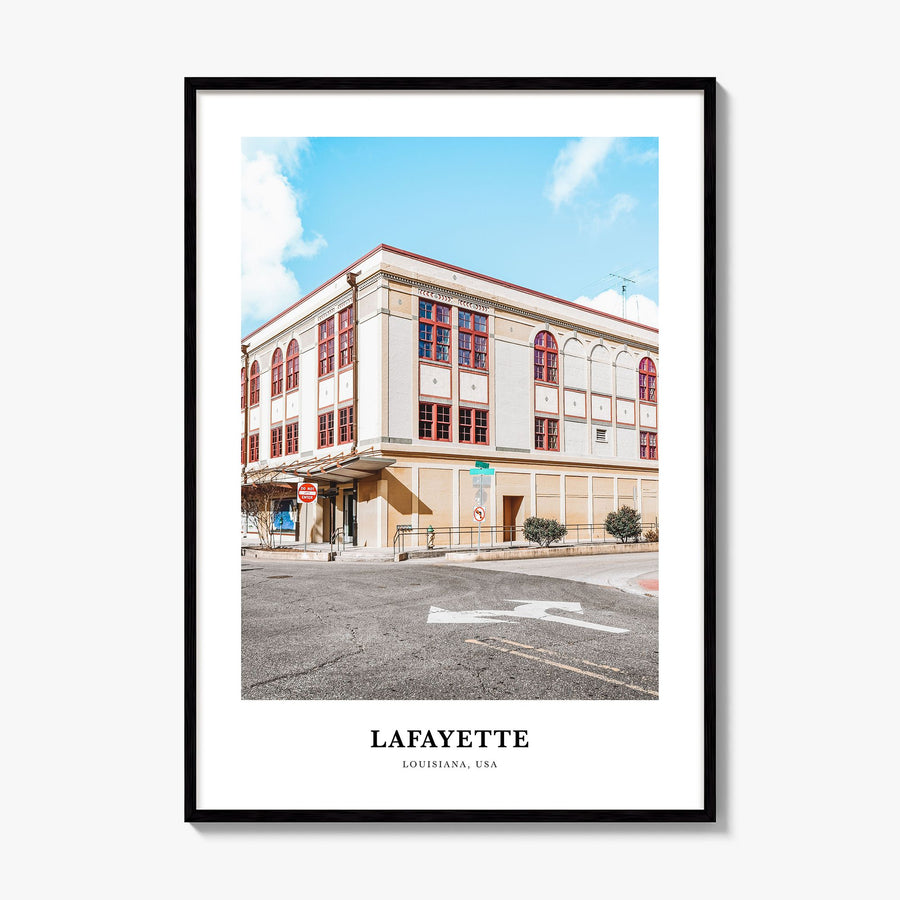 Lafayette, Louisiana Classic Poster, framed poster mockup