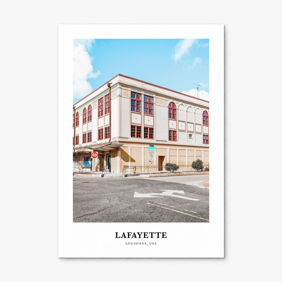 Lafayette, Louisiana Classic Poster, print only (unframed)