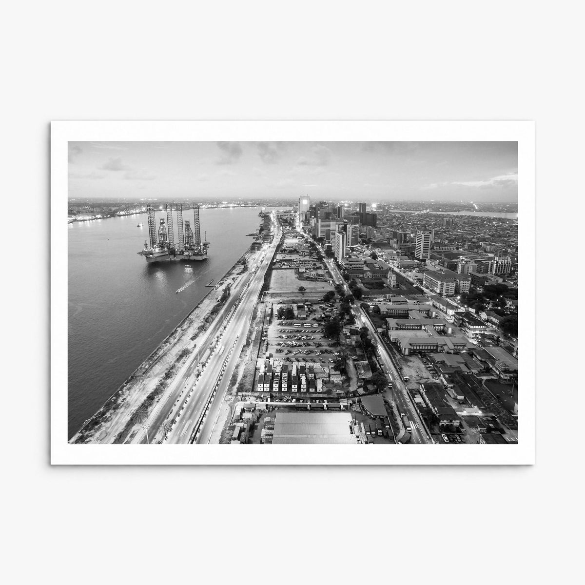 Lagos, Nigeria Photo Poster, print only (unframed), white border