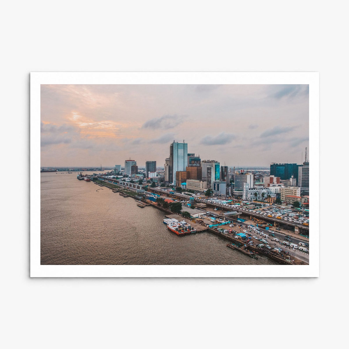 Lagos, Nigeria Photo Poster, print only (unframed), white border