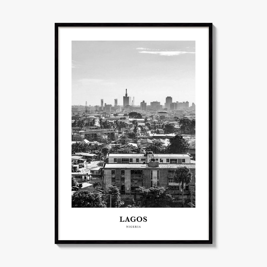 Lagos, Nigeria Classic No 1 Poster, framed poster mockup