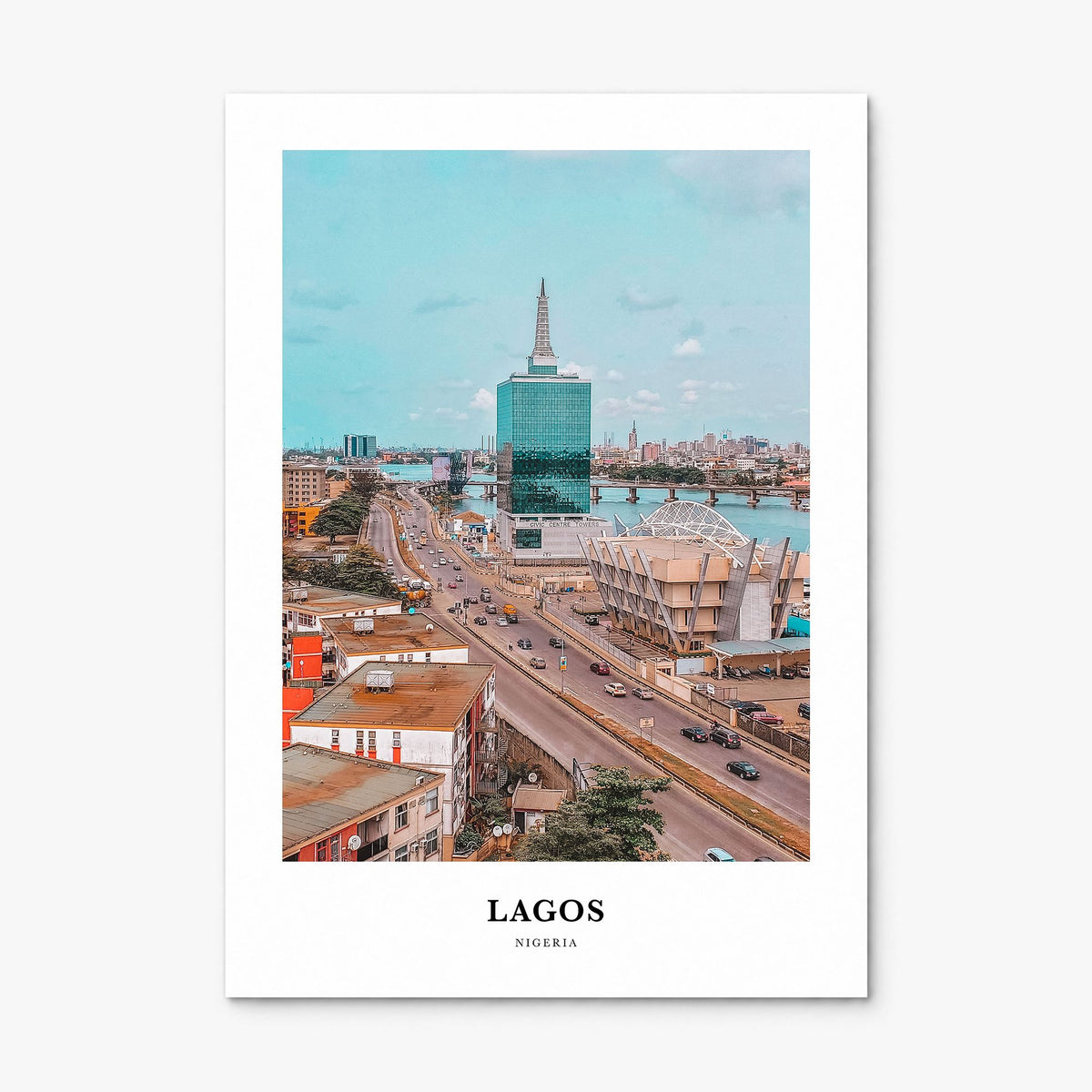 Lagos, Nigeria Classic Poster, print only (unframed)