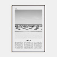 Lagos, Portugal Poster None / 8x12 in Nbourhood Travel B&W Poster