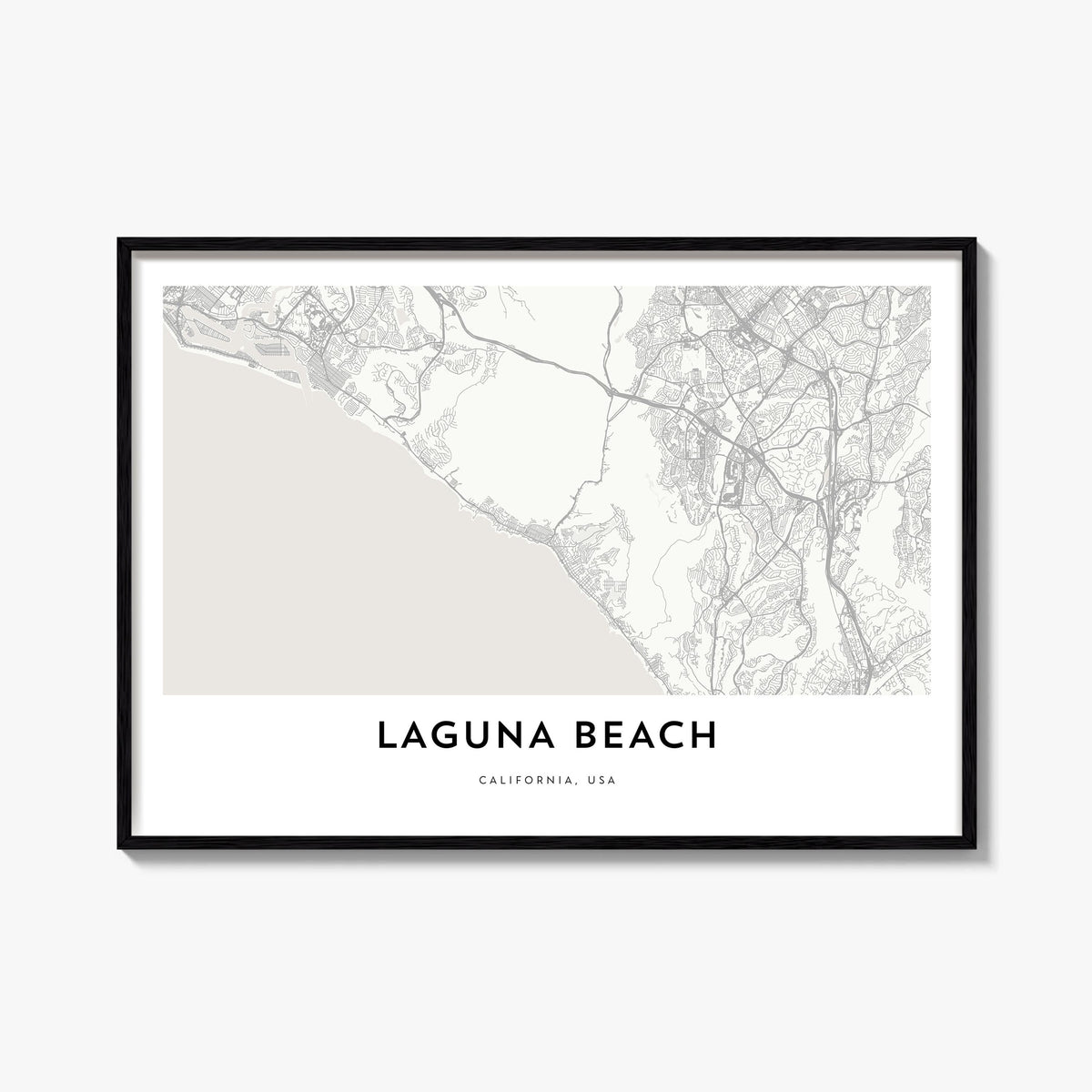 Laguna Beach Map Poster