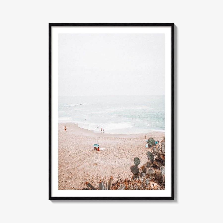 Laguna Beach no. 6 colorful photo poster of California, USA – vertical wall art, unframed print shown in interior mockup