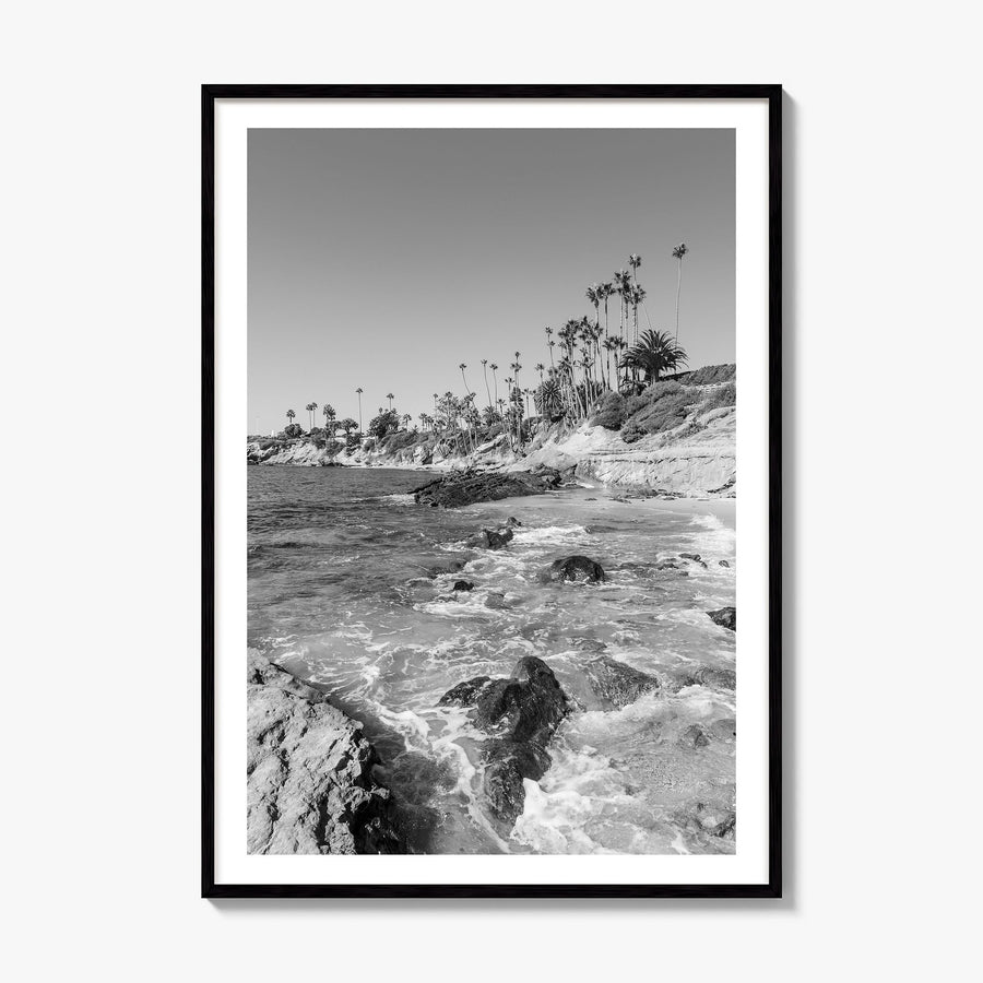 Laguna Beach Photo No 1 Poster, framed poster mockup, white border