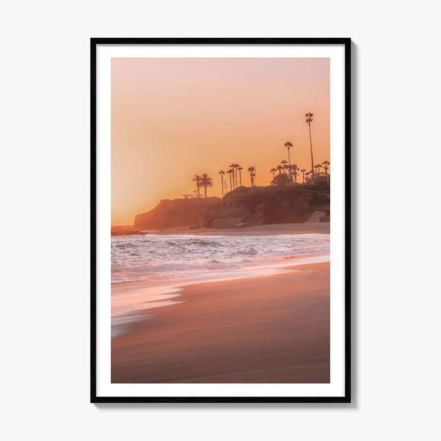 Laguna Beach Photo No 5 Poster, framed poster mockup, white border